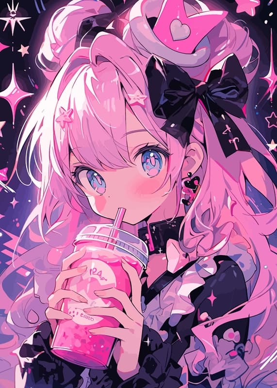 Anime character styling example for OC Maker